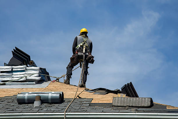 Professional Roofing technician working in Northampton, PA